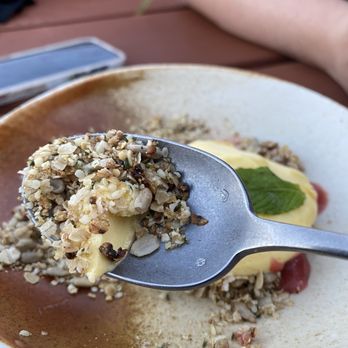 Terra - The "strawberry rhubarb crumble" - Tapas/Small Plates Near Me - Jasper, Alberta