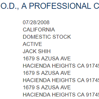 I Wear Optometry - This company does not put their California State Board of Equalization reseller permit, not their practice of license up in public views - Optometrists Near Me - Hacienda Heights, California