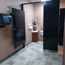 Valentino's Beauty Supply - Clean bathrooms with a nice color scheme.