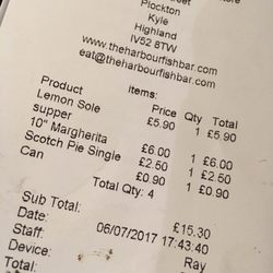 Harbour Fish Bar - Great prices!