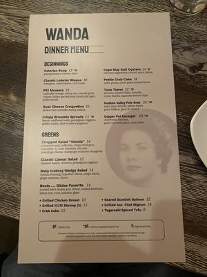 Menu photo 1 Wanda BYOB Haddonfield, NJ