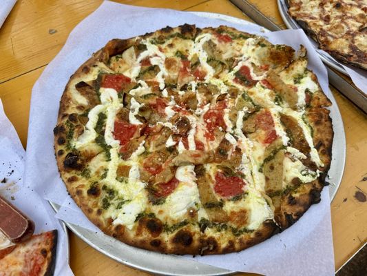 Big Green Truck Pizza by null