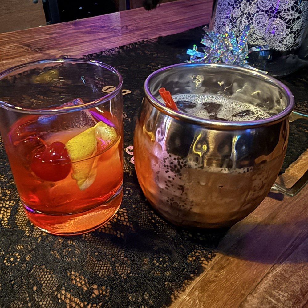 The Tipsy Crow - Old fashioned and pomegranate mule - Cocktail Bars Near Me - Easton, Pennsylvania The Tipsy Crow - Old fashioned and pomegranate mule - Cocktail Bars Near Me - Easton, Pennsylvania