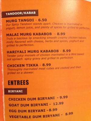 Menu photo 6 Paradise Biryani Pointe Santa Clara, CA Menu photo 6 Paradise Biryani Pointe Santa Clara, CA