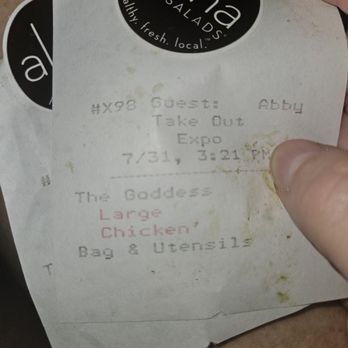 Aloha Salads - "Large Cicken" - No Chicken - Sandwiches Near Me - Honolulu, Hawaii