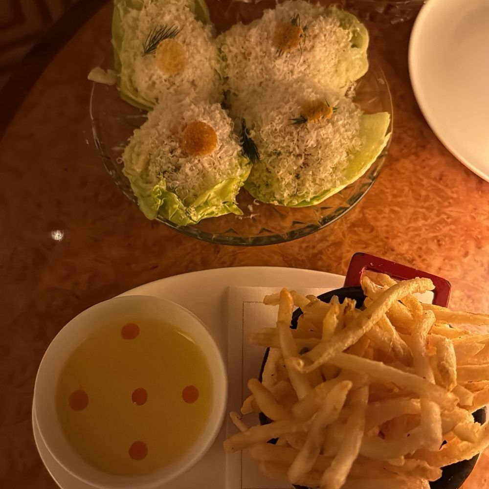 Obvio - French fries Caesar salad - Lounges Near Me - New York, New York Obvio - French fries Caesar salad - Lounges Near Me - New York, New York