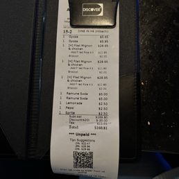 receipt of them charging is 9 times for extra rice we didn't receive.