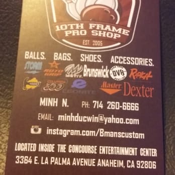 10th Frame Pro Shop - Sporting Goods Near Me - Anaheim, California