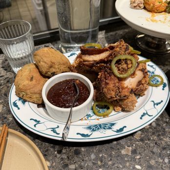 Potluck Club 佰樂 - Salt & Pepper Chicken with Scallion Biscuits - Cantonese Near Me - New York, New York Potluck Club 佰樂 - Salt & Pepper Chicken with Scallion Biscuits - Cantonese Near Me - New York, New York