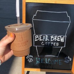Medium Iced Smokey Bear - mocha and marshmallow