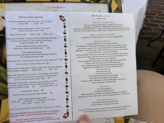 Menu photo 7 The Ivy Los Angeles, CA Menu photo 7 The Ivy Los Angeles, CA