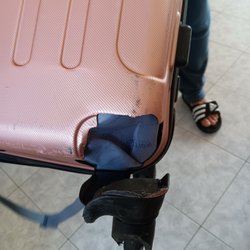 Lufthansa Linee Aeree Germaniche A.G. - My brand new luggage destroyed by Lufthansa.