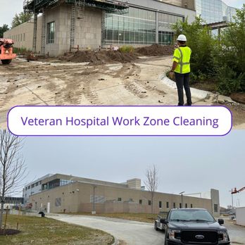 CoreBuild - Post-construction cleaning of the job site at Veteran Hospital. - General Contractors Near Me
