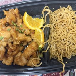 Orange Chicken w/ Lo Mein Noodles
