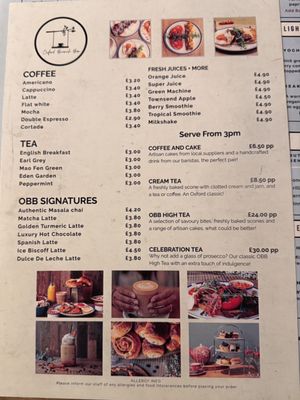 Menu photo 5 The Oxford Brunch Bar Oxford, OXF