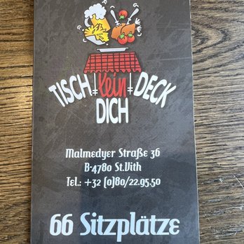 Tischlein deck dich - Friterie Near Me - Sankt Vith, WLG Tischlein deck dich - Friterie Near Me - Sankt Vith, WLG
