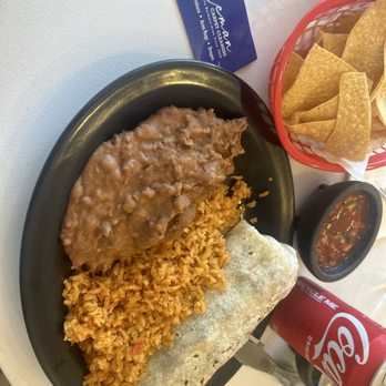 Lito's Take  Out - Chili Chile Verde Burrito - Mexican Near Me - Santa Barbara, California