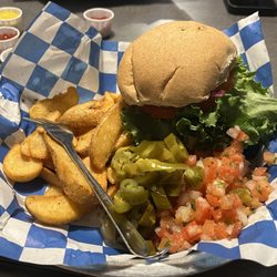 Fuddruckers - Bison Burger w/ Fudd Fries  Other was Elk Burger w/ Fudd Fries