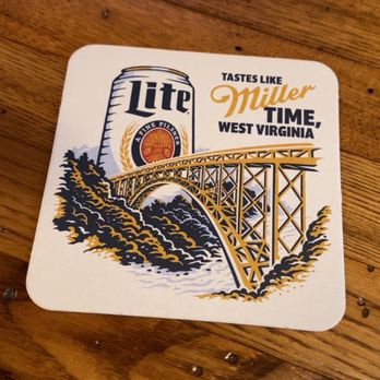 The Sportsman Tavern  -  coaster with a beer on it - Sports Bars Near Me - Ronceverte, West Virginia