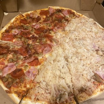 Pizza Barn - Half 3-meat. Half Sauerkraut Specia - Pizza Near Me - Paris, Arkansas