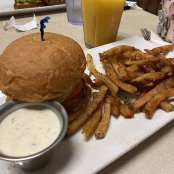 Noble Restaurant - Fish sandwich, fries, ranch and large OJ - Breakfast & Brunch Near Me - Wyoming, Michigan Noble Restaurant - Fish sandwich, fries, ranch and large OJ - Breakfast & Brunch Near Me - Wyoming, Michigan