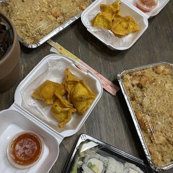 Umi 2 - Snow Crab Roll , 4 Crab Rangoon & Hibachi Rice with Shrimp - Japanese Near Me - New Orleans, Louisiana Umi 2 - Snow Crab Roll , 4 Crab Rangoon & Hibachi Rice with Shrimp - Japanese Near Me - New Orleans, Louisiana