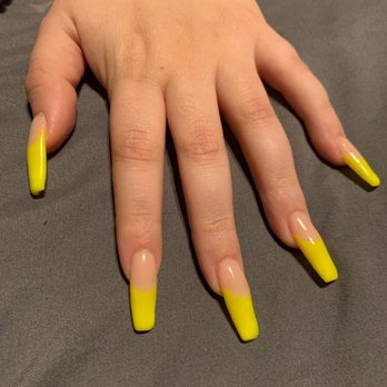Marco Nail & Spa - at a distance you might say oh good job but for $85 dollars they should be smooth, painted to edges, not lumpy and thick in some places. - Nail Technicians Near Me - Apollo beach, Florida