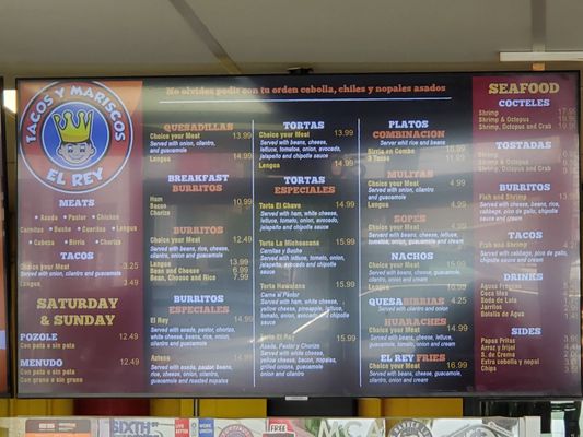 Menu photo 3 El Rey Tacos Y Mariscos Corona, CA Menu photo 3 El Rey Tacos Y Mariscos Corona, CA