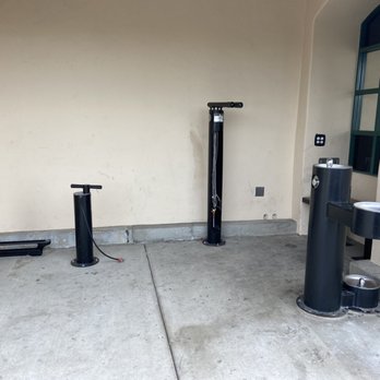 Lazy Acres Market - Water fountain for people & dogs, bike pump and bike tool kiosk. - Grocery Near Me - Santa Barbara, California