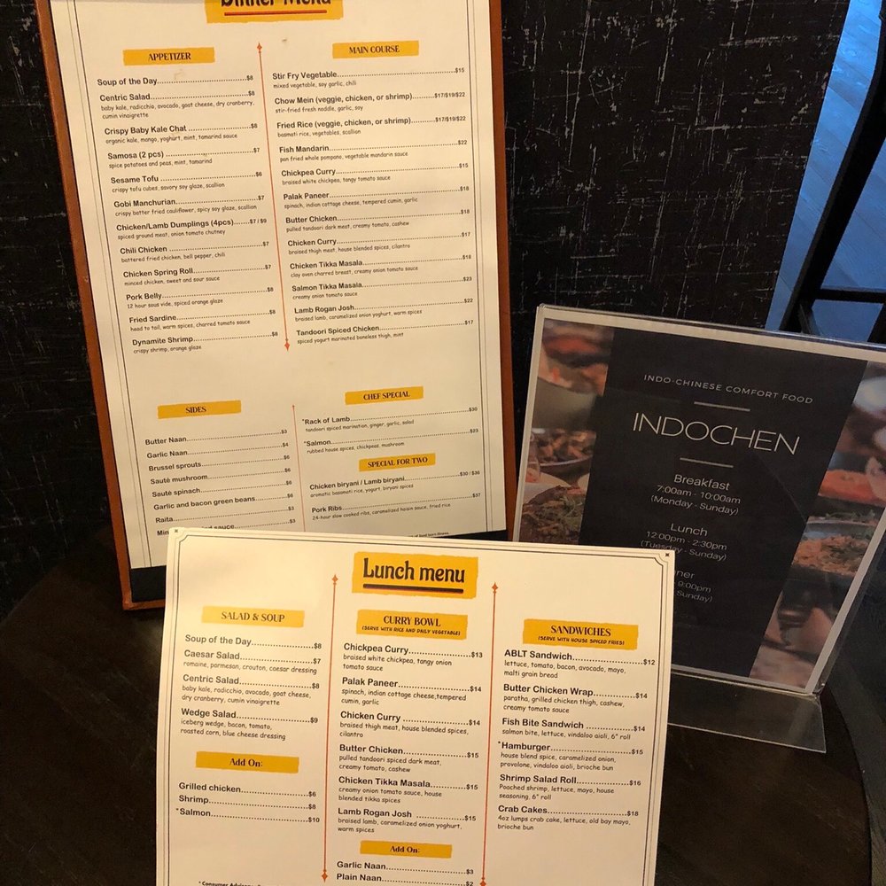 IndoChen - Old Town - Menu - Indian Near Me - Alexandria, Virginia