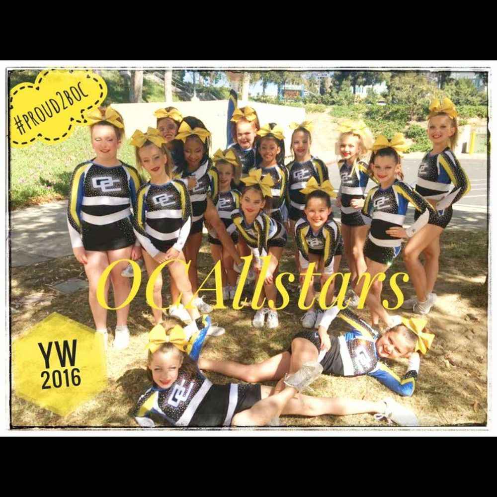 OC All-Stars Cheer  - Youth white - takes second in Palm Springs -  best - Gymnastics Near Me - Foothill Ranch, California