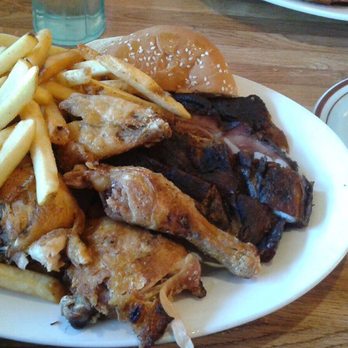 The Embers - Honey fried chicken and BBQ ribs combo. - Barbeque Near Me - Pinole, California The Embers - Honey fried chicken and BBQ ribs combo. - Barbeque Near Me - Pinole, California