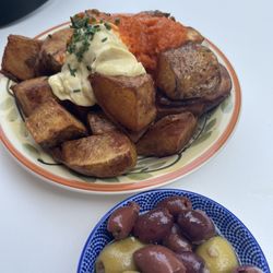 Rhubarb Restaurant - Patatas Bravas & House Marinated Olives