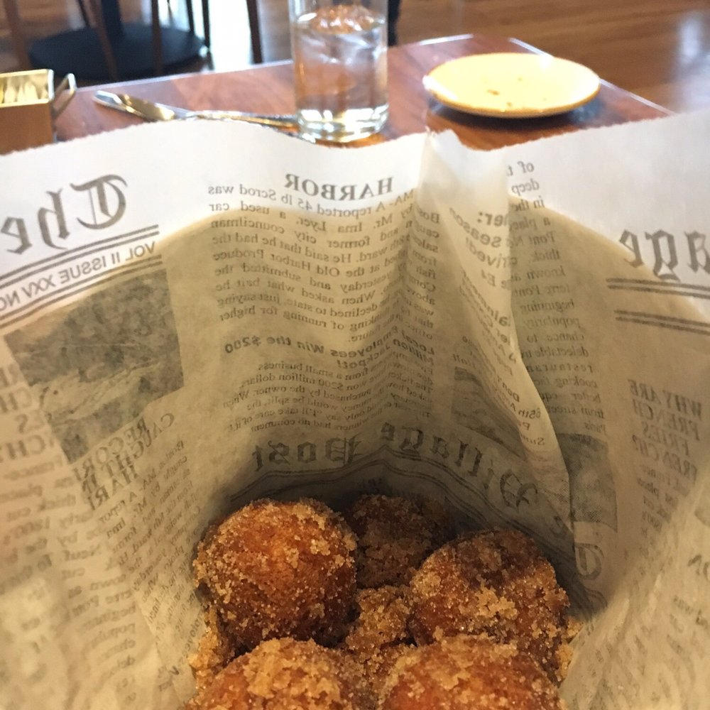 Lodge Kitchen - Cinnamon doughnut holes, we had eaten half by the time I got to take a photo. They were just so good! - New American Near Me - Sunriver, Oregon Lodge Kitchen - Cinnamon doughnut holes, we had eaten half by the time I got to take a photo. They were just so good! - New American Near Me - Sunriver, Oregon