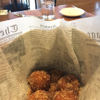 Lodge Kitchen - Cinnamon doughnut holes, we had eaten half by the time I got to take a photo. They were just so good! - New American Near Me - Sunriver, Oregon