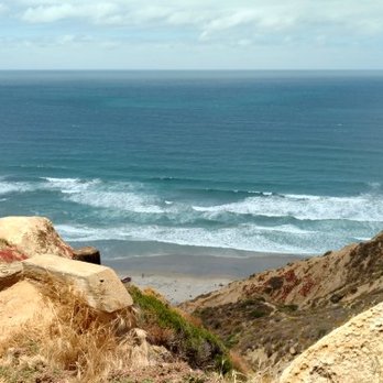 Black's Beach - View at top before hiking down - Beaches Near Me - San Diego, California