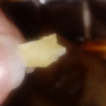 China Wok - Close-Up of one of the many Sharp Bone Fragments found in their "Chicken" - Chinese Near Me - El Paso, Texas