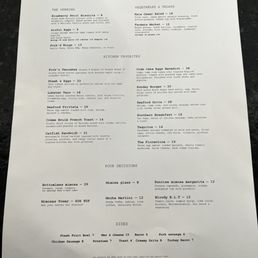 Brunch Menu