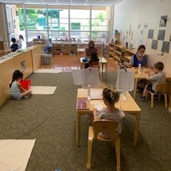 Montessori School of Irvine - University - Masks and Social Distancing for teachers and children.