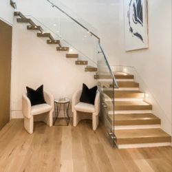 Oceanfront Electric - LED Step Lights seamlessly blend into any architecture and offer some sleek accent lighting to an indoor space.