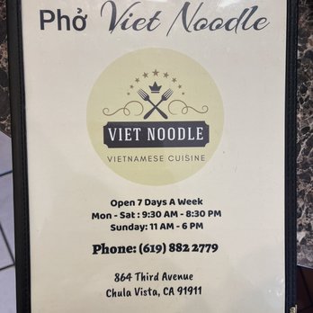 Pho Viet Noodle - Vietnamese Near Me - Chula Vista, California Pho Viet Noodle - Vietnamese Near Me - Chula Vista, California