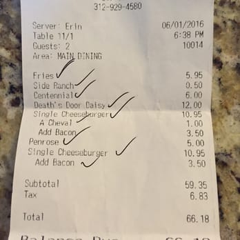 Au Cheval - Check for dinner for 2 with drinks and extras. - Bars Near Me - Chicago, Illinois