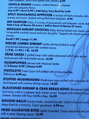 Menu photo 3 Tia Juanita's Fish Camp Waco, TX