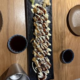 Fried sushi I don't like at all too much too many sweets. I don't understand. Is it sushi or cake too much sauce hard to chew