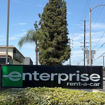 Enterprise Rent-A-Car - Street sign - Car Rental Near Me - Placentia, California