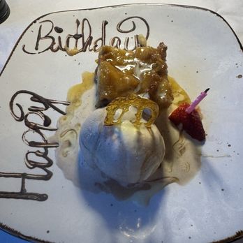 Cafe Thirty-A - Warm Rum Raisin Apple Bread Pudding - Seafood Near Me - Santa Rosa Beach, Florida