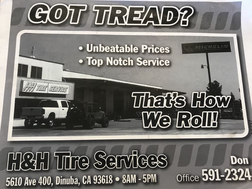 H & H TIRE SERVICE Updated June 2024 5610 Ave 400, Dinuba, California Tires Phone Number