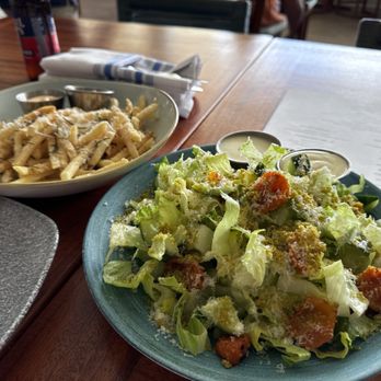 Hau Tree - Miso Cesar salad and herb fries - Seafood Near Me - Honolulu, Hawaii