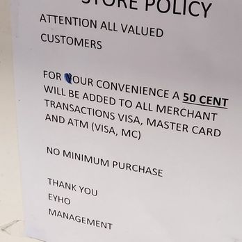 Eat Your Heart Out II - Credit card surcharge notice - Sandwiches Near Me - Poway, California