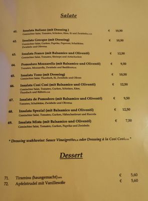 Menu photo 5 Cosi Cosi Frankfurt, HE Menu photo 5 Cosi Cosi Frankfurt, HE
